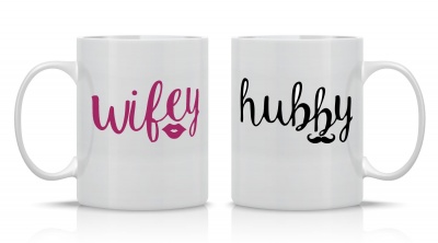 Wify and Hubby pair mugs 