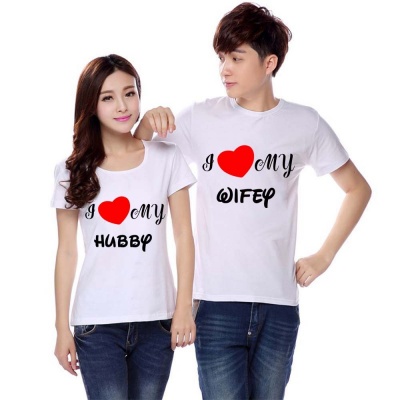 Hubby wify special t shirts for your special day