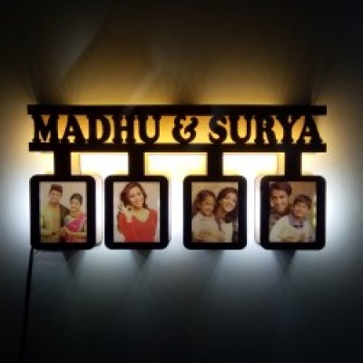 Personalised LED photo frames with your loved ones name